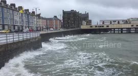 Rough seas in Aberystwyth