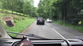 Idiot driving, bad drivers in north Wales