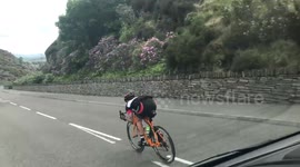 Overtaken by a cyclist doing over 50mph
