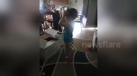 Toddler reacts hilariously to America's got Talent golden buzzer