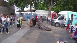 Giant Bug Invades Resturant