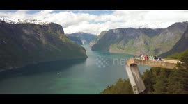 Stunning aerial views of Norwegian fjords and mountains