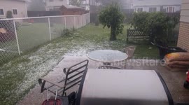Severe hailstorm in London, Ontario
