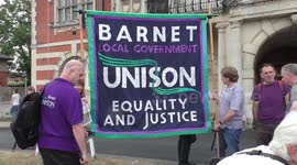 Barnet Council: Homes Before Profit Protest at Housing Committee Meeting