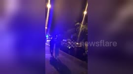 Newsflare Edit - Forest Gate clashes: Six police officers injured in London protest over man's death after traffic stop
