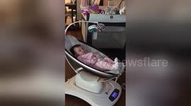 Baby hears Led Zeppelin for the first time