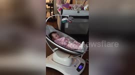 Newsflare Edit - Baby hears Led Zeppelin for the first time
