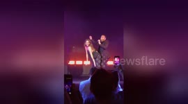 Chrissy Teigen suffers 'wardrobe malfunction' during John Legend concert