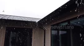 Severe hailstorm batters Bozeman, Montana