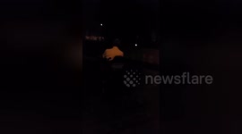 Newsflare Edit - Drunk man joyrides on disabled mobility scooter