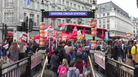 Thousands assembly at the BBC protest and rally Not one day more #ToriesOut