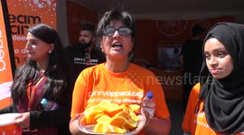 Penny Appeal fundraising for those in need at the Eid Festival in Trafalgar Square