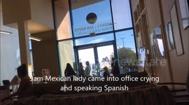Illegal Immigrant Scared that ICE Van was following her; Redwood City, CA