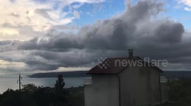 A cool post-thunder storm cloud time-lapse