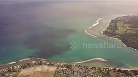 Beautiful drone footage of a 'hidden piece of paradise' in Mauritius