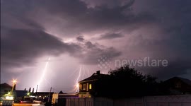 Timelapse of thunderstorm in Russia