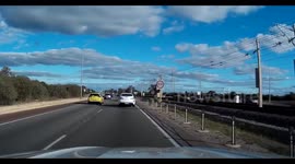 Crash by Falling Asleep While Driving @ 100km/hr!