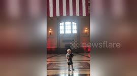 Newsflare Edit - Boy slow dances with Dog on 4th!