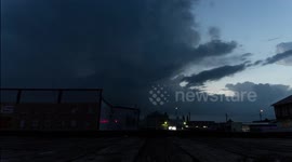 Timelapse of thunderstorm in Russia