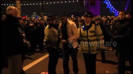 Drunk idiot new years eve 2011 London