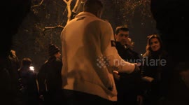 Drunk idiot new years eve 2011 London - Raw video part 1