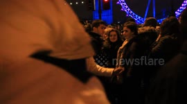 Drunk idiot new years eve 2011 London - Raw video part 3