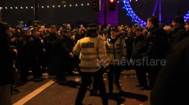 Drunk idiot new years eve 2011 London - Raw video part 7