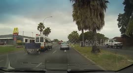Close call in Cape Town! Great escape - Gopro Dashcam footage of accident