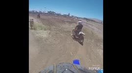 Crashing over mud pit
