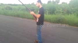 Take 2 double barrel shotgun heavy load 12 gauge