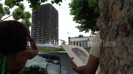 The world watching the longest burning from outside in Grenfell Tower Fire