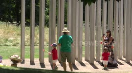 People are remembering 7/7 London bombing in 2005 at the Hyde Park memorial.