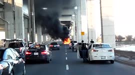 Lakeshore Lamborghini Fire & Explosions