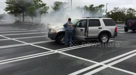 Car fire in Easton, MD