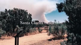 Santa Clarita brush fire