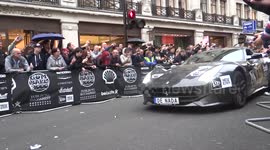 Ferrari arrived to Gumball 3000 on Regent street, London, 2016