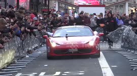 Gumball 3000 super cars arrive to London 2016