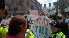 No broader protest at the London Pride Parade