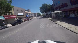 Cyclist almost killed by SAFEWAY Truck