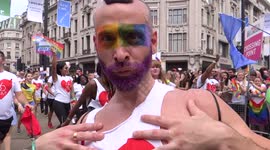 56 Dean street group marshes through London Pride Parade 2017