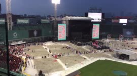 NKOTB Concert Rain Delayed at Fenway Park in Boston