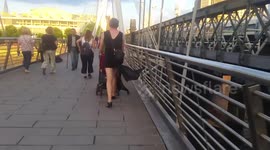 A Proud Male Parent supports Pride London 2017 by wearing a dress.
