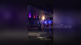 Firefighters tackle large blaze at Camden Lock Market