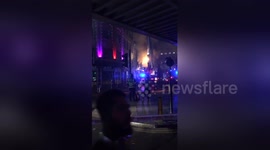 Firefighters tackle large blaze at Camden Lock Market