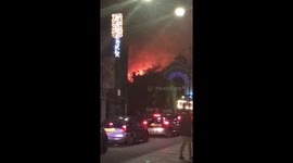 Further footage of the Camden Lock Market fire