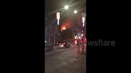 Further footage of the Camden Lock Market fire