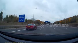 Motorway near miss