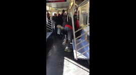 NYC Subway Train Fight (Pt. 1)