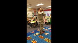 Military father surprises daughter after a year abroad