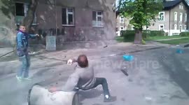 Hilarious homemade cannon fail